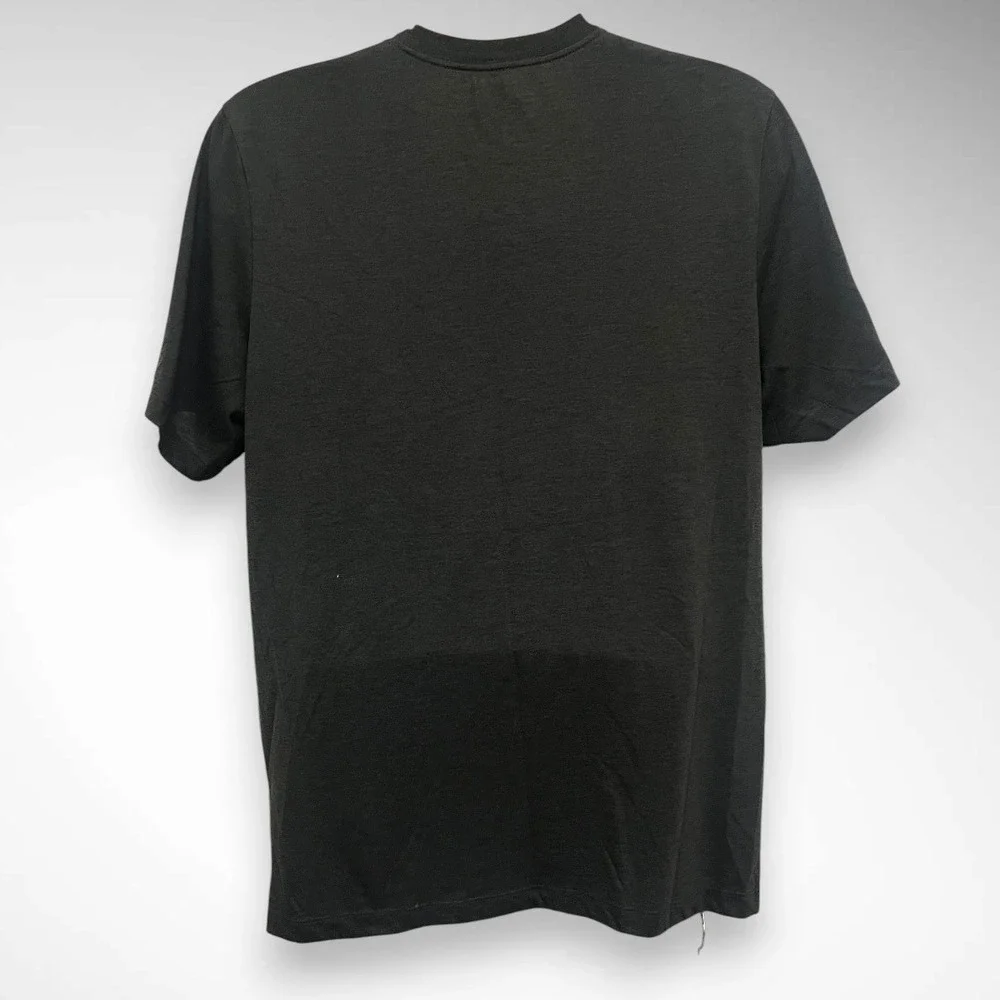 THE NIKE TEE Black Short Sleeve Swoosh Logo Front T-Shirt Large | EUC